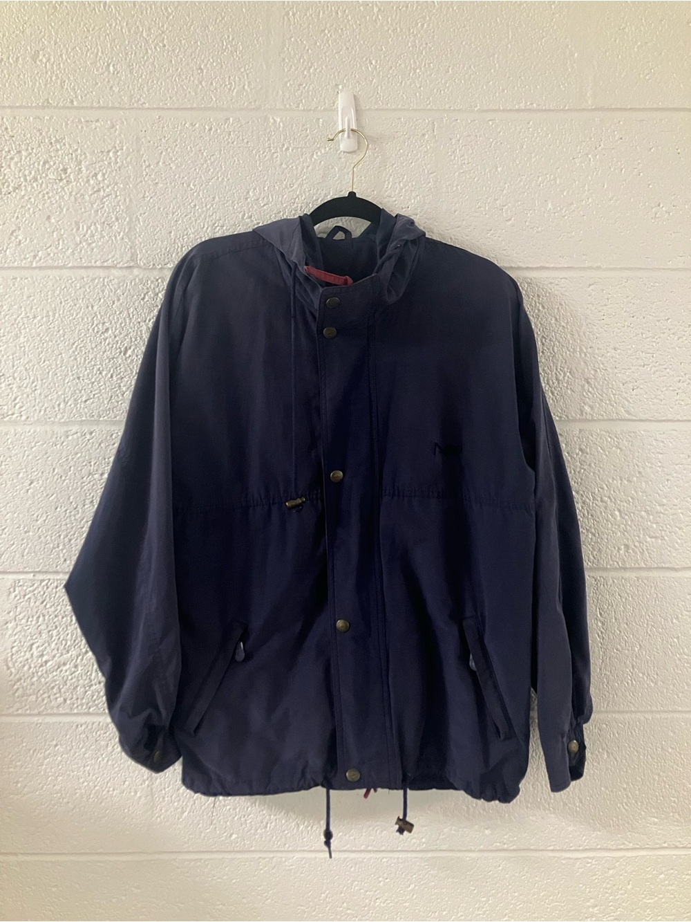 Northern Reflections Navy Hooded Windbreaker Jacket